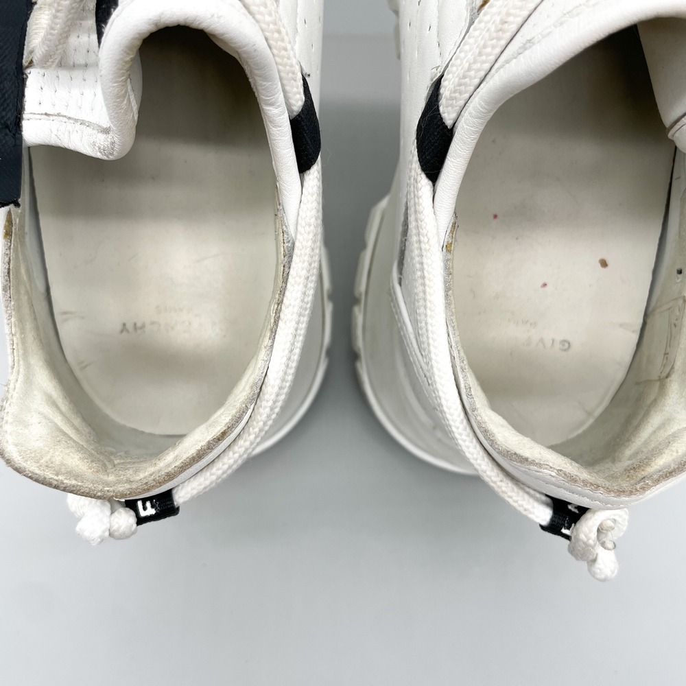 Givenchy Spectre Runner White Perforated Leather Zip Low Top Sneakers Womens 37 - Picture 10 of 15